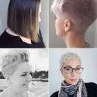 Rövid női frizurák 2023 Borotvált oldalak