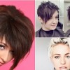 Rövid női aszimmetrikus frizurák