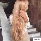 Hosszú szőke haj fotó