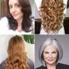 Frizurák hosszú hajjal az idősebb hölgyek számára